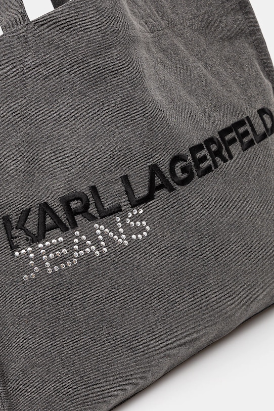 Джинсова сумка Karl Lagerfeld Jeans сірий A4W50040