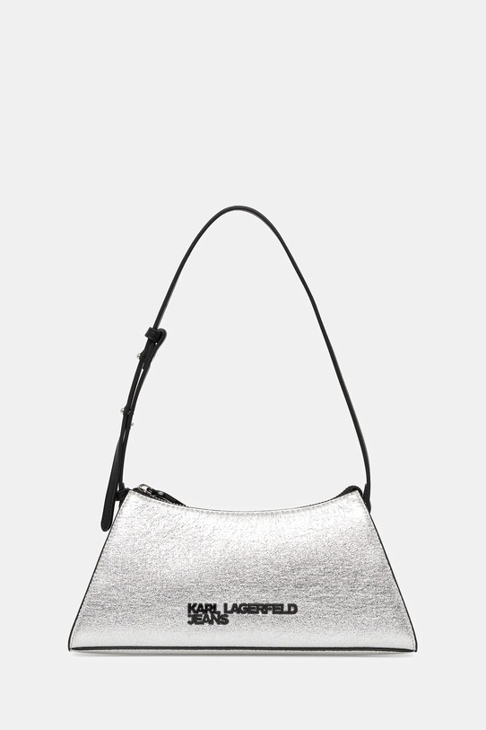 Karl Lagerfeld Jeans torebka aplikacja srebrny A4W30173