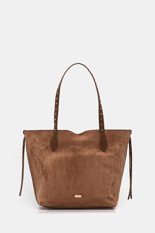 Kabelka Morgan imitace semiše béžová 2INDIE