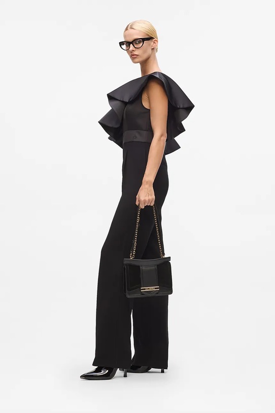 Кожена чанта Karl Lagerfeld A4W30278 черен