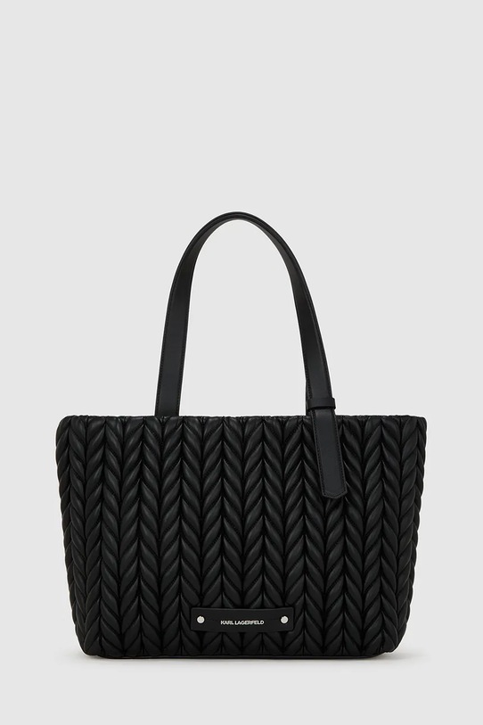 Karl Lagerfeld torebka K/WEAVE nie mieści A4 czarny A4W30071