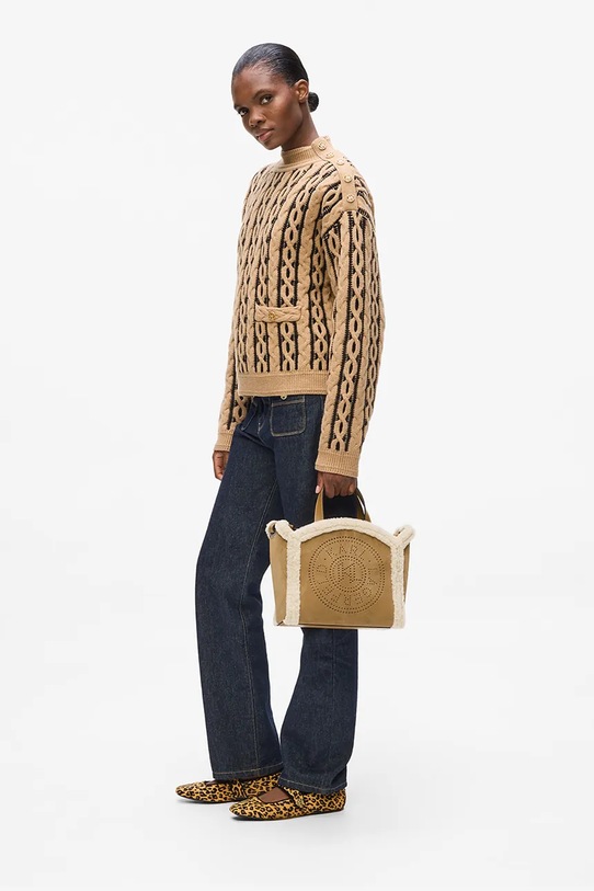 Karl Lagerfeld torebka zamszowa K/CIRCLE A4W30087