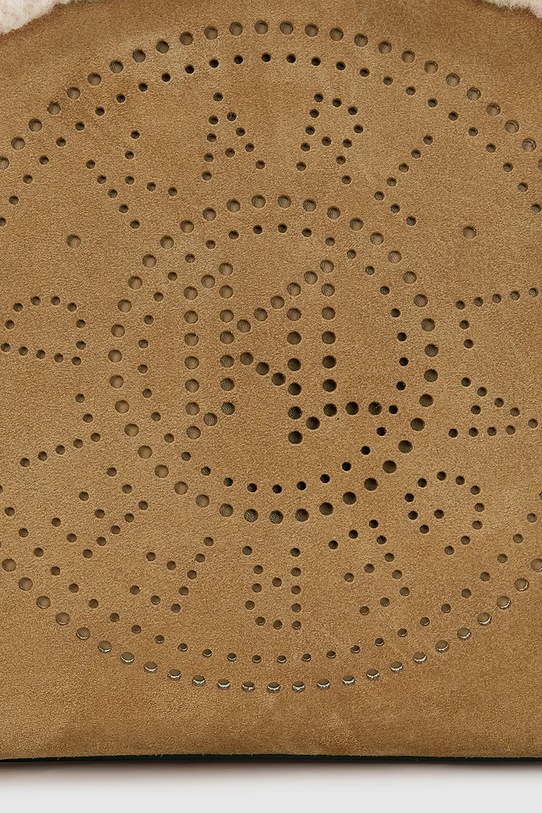 Akcesoria Karl Lagerfeld torebka zamszowa K/CIRCLE A4W30087 brązowy