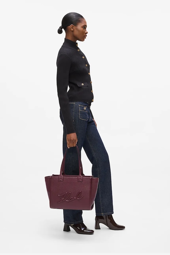 Karl Lagerfeld torebka A4W30258 bordowy