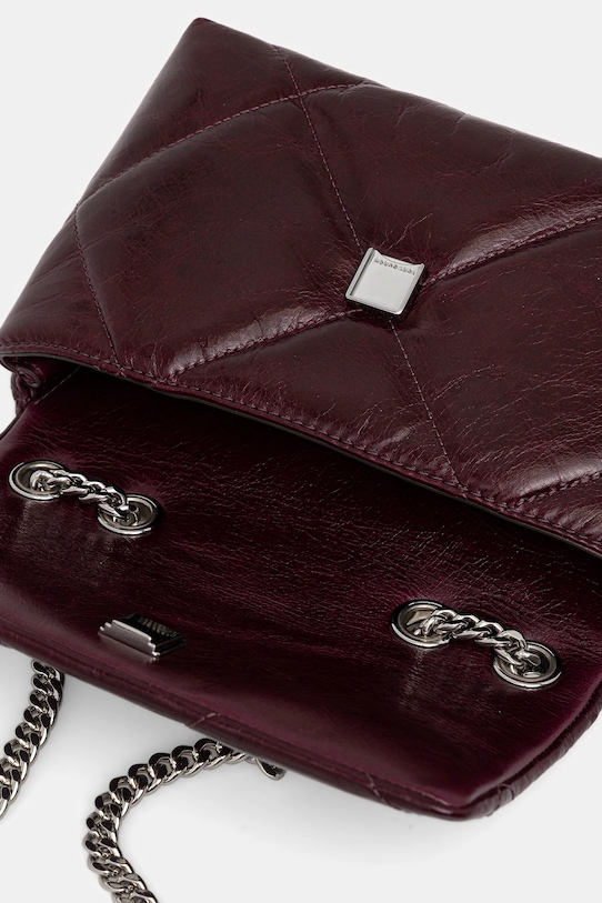 Kožená kabelka Tory Burch Kira Diamond 169326.500 fialová