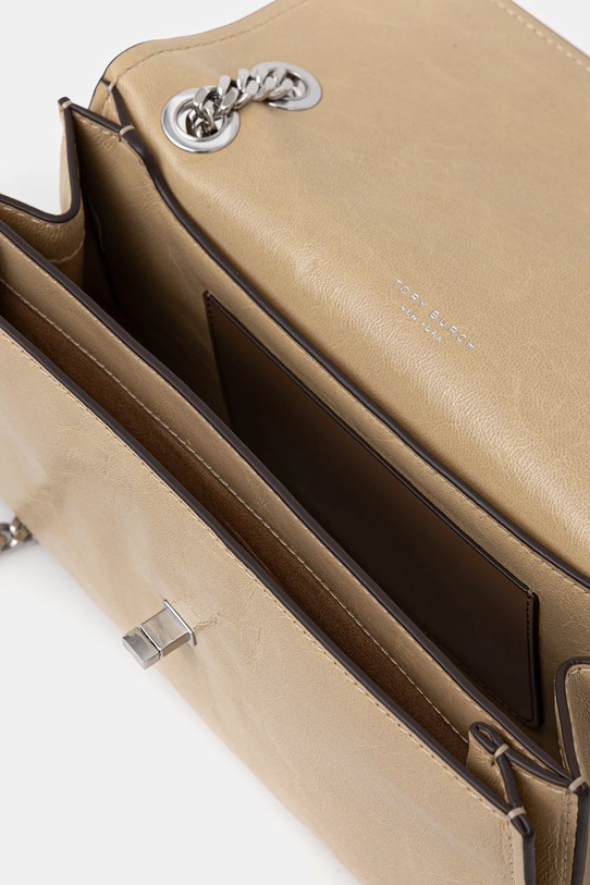 Tory Burch torebka skórzana Kira Turnlock 169450.200 beżowy