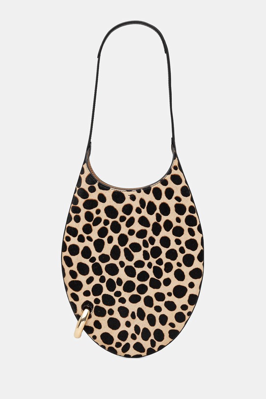 Tory Burch torebka skórzana Pierced Haircalf skóra licowa beżowy 171730.960