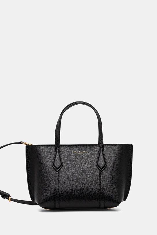 Tory Burch poșetă de piele Perry Mini Tote uni negru 175548.001