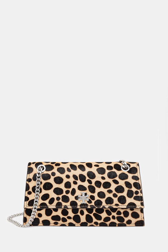 Tory Burch torebka skórzana Kira Turnlock skóra licowa beżowy 169175.250