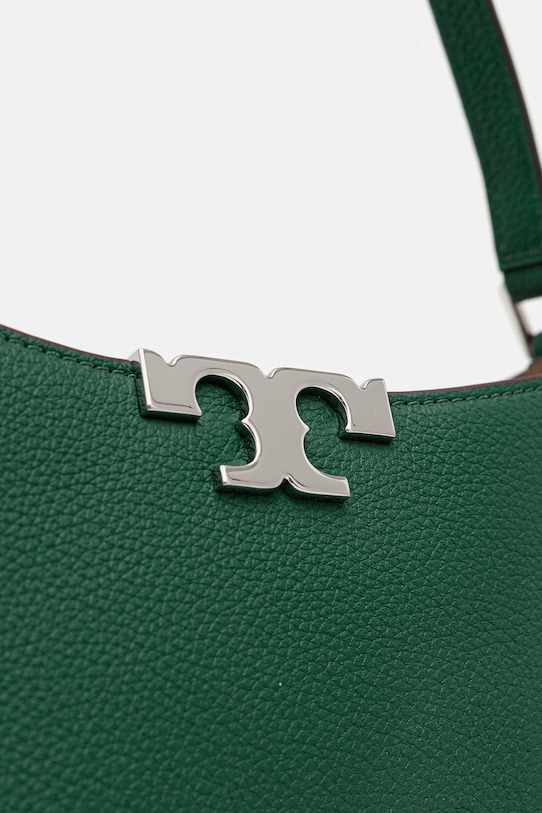 Tory Burch geantă de bumbac Eleanor Soft Slim verde 174850.301