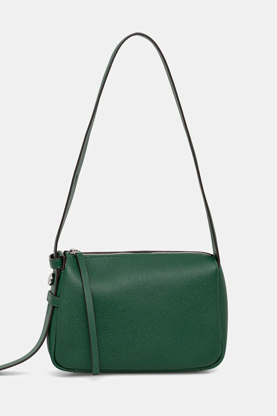 Kožená kabelka Tory Burch Romy Small Shoulder přírodní kůže zelená 176674.302
