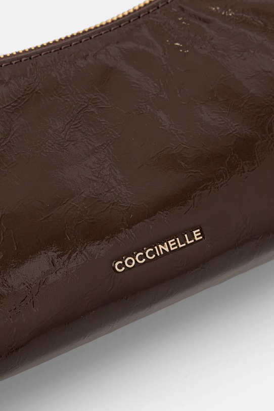 Coccinelle geantă de piele AURA maro E5.THJ.55.01.01