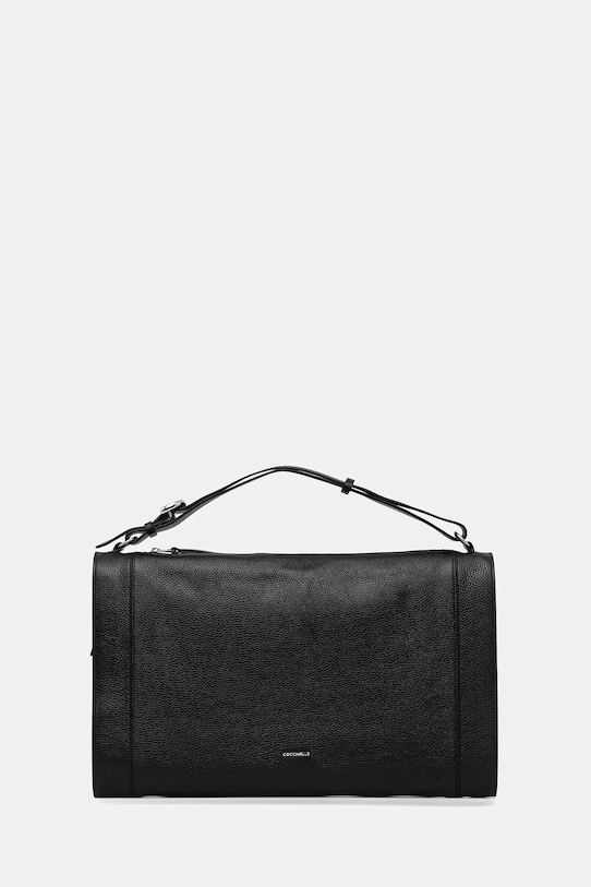 Coccinelle poșetă de piele ELINOR uni negru E1.TL5.12.01.01