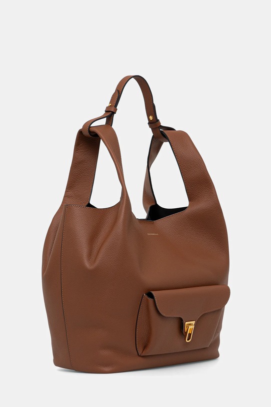 Coccinelle torebka skórzana BEAT E1.TDP.11.01.01 brązowy AW25