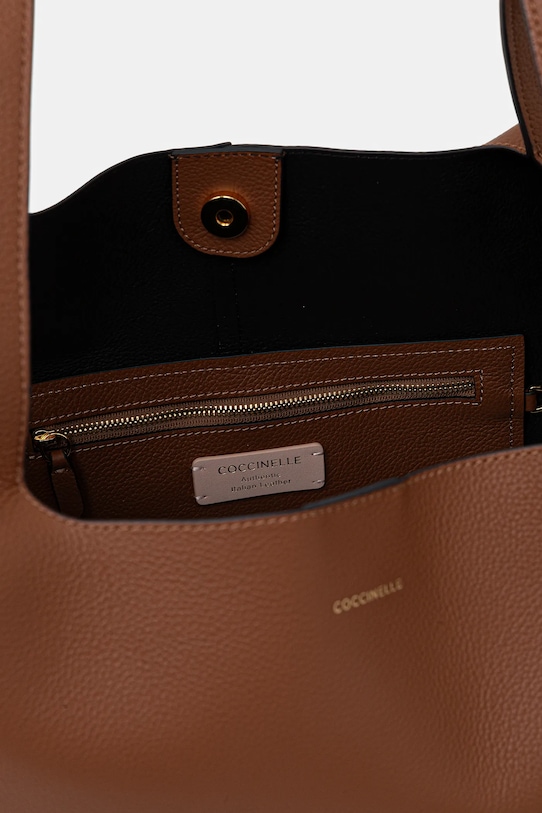 Coccinelle torebka skórzana BEAT E1.TDP.11.01.01 brązowy