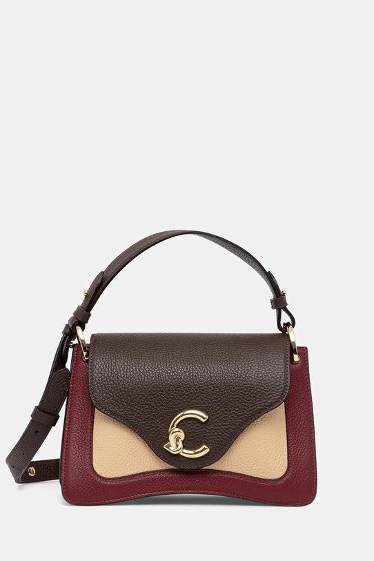 Шкіряна сумочка Coccinelle лицьова шкіра коричневий E1.T1P.18.02.01