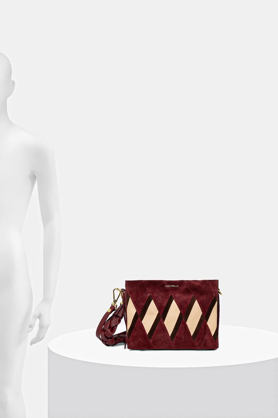 Semišová kabelka Coccinelle BOHEME NEW GEOMET.PATCH E1.T66.58.01.01