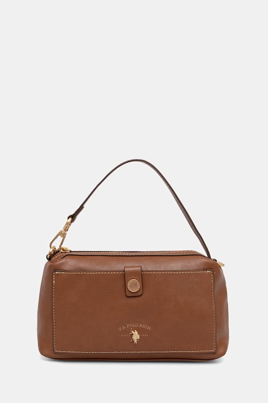 U.S. Polo Assn. torebka crossbody damska z imitacji skóry Middleton brązowy BIU0M8871WVP