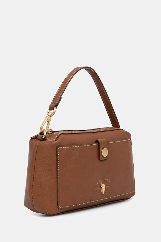 U.S. Polo Assn. torebka crossbody damska z imitacji skóry Middleton BIU0M8871WVP brązowy