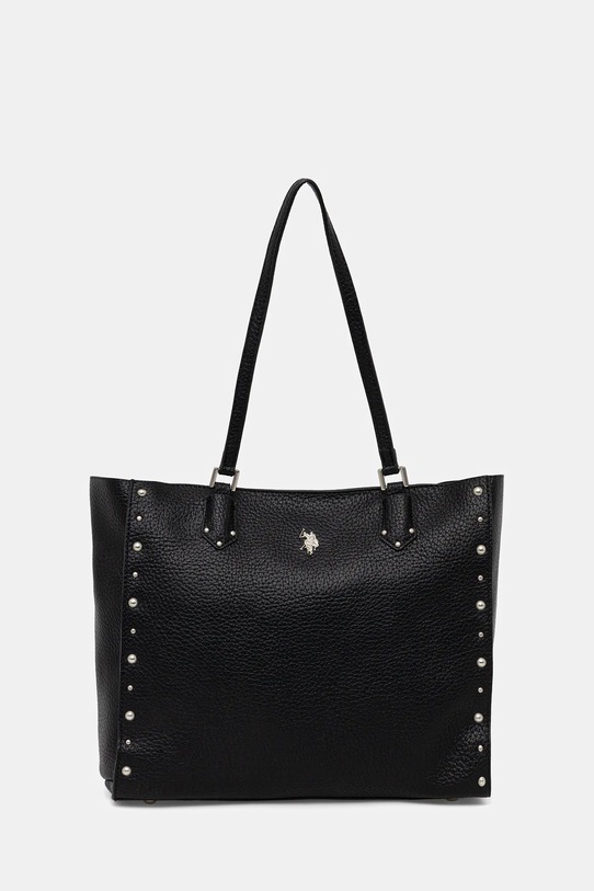 Τσάντα U.S. Polo Assn. Upton απομίμηση λείου δέρματος μαύρο BIUU48894WVP