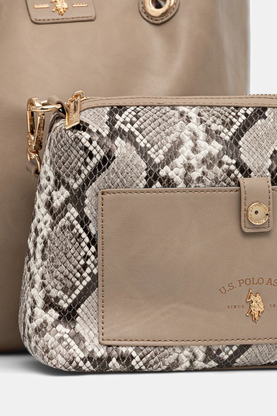U.S. Polo Assn. torebka dwustronna Axtell Reversible BIU4A8904WVP brązowy