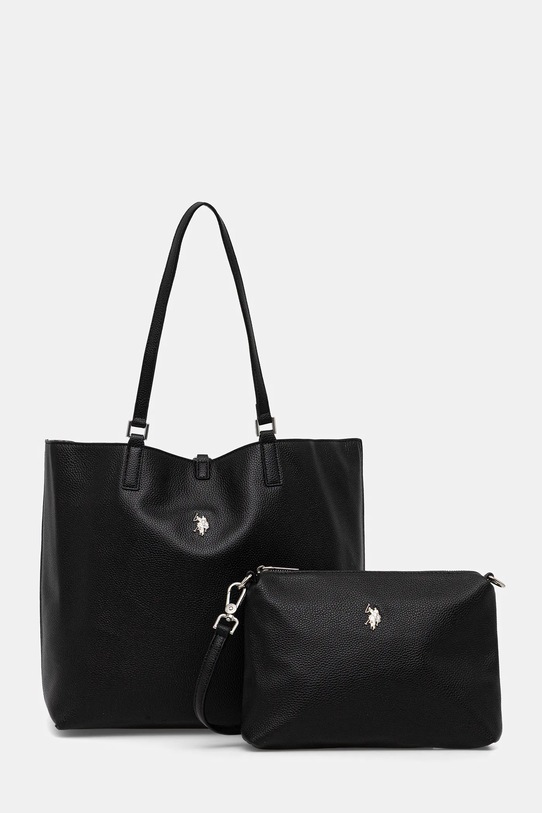 U.S. Polo Assn. torebka dwustronna Rogersville wzorzyste czarny BIURR8906WVP