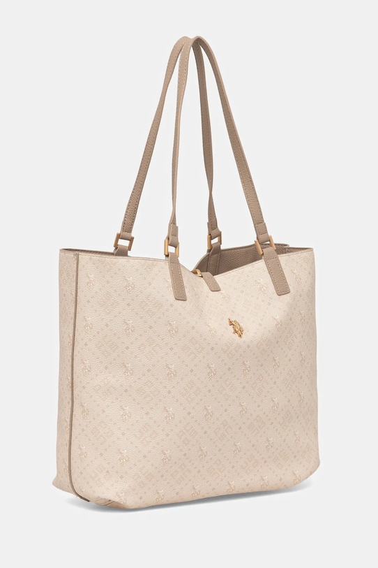 Oboustranná kabelka U.S. Polo Assn. Malibu BEUM08706WVP béžová AW25