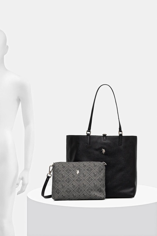 U.S. Polo Assn. torebka dwustronna Malibu BEUM08706WVP czarny
