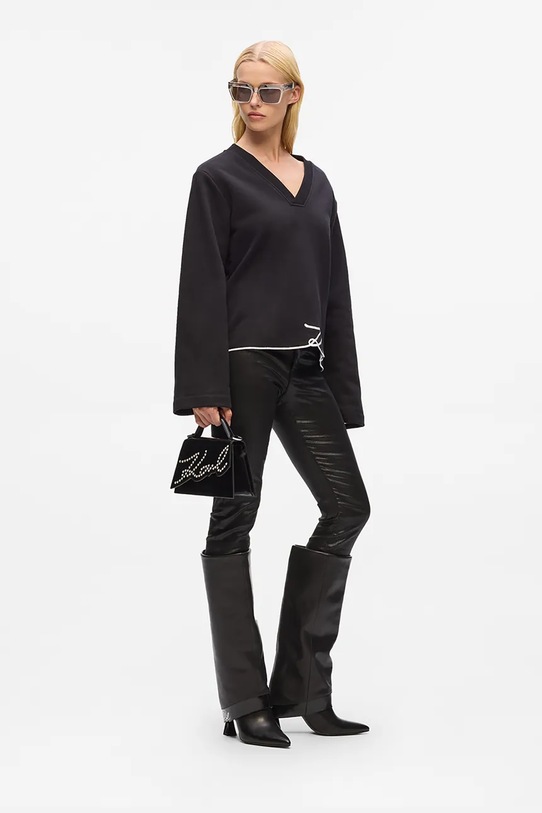 Кожена чанта Karl Lagerfeld A4W30035