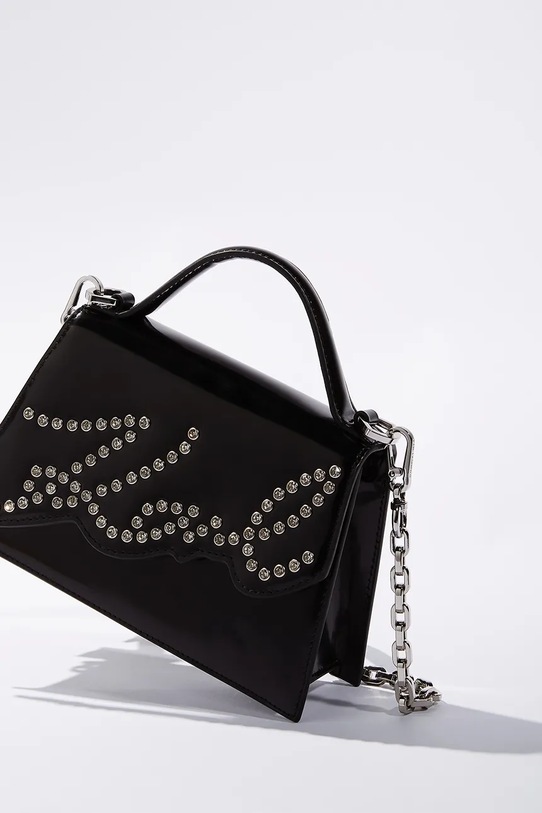 Кожена чанта Karl Lagerfeld A4W30035 черен