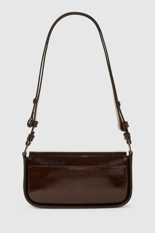 Δερμάτινη τσάντα Karl Lagerfeld A4W30041 μπορντό AW25
