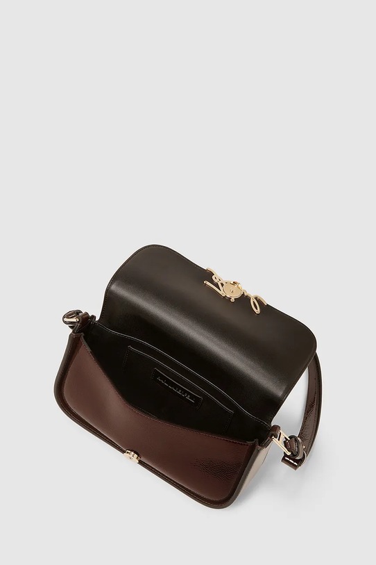 Karl Lagerfeld poșetă de piele burgundia A4W30041