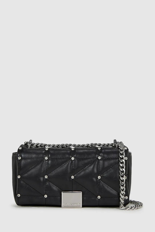 Karl Lagerfeld poșetă de piele nu incape in A4 negru A4W30051