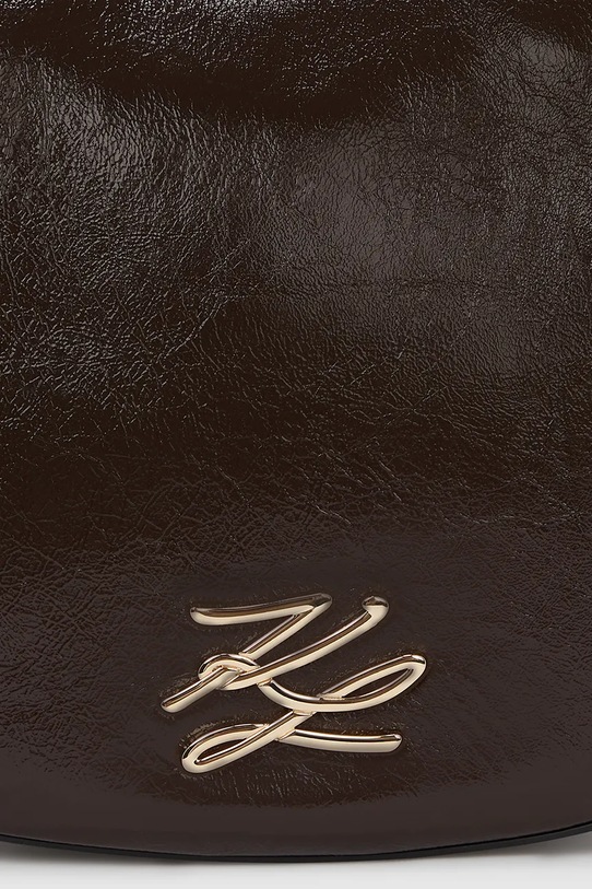 Doplnky Kožená kabelka Karl Lagerfeld K/AUTOGRAPH A4W30104 burgundské