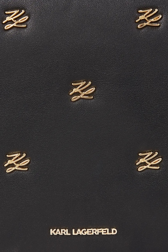 Doplnky Kožená kabelka Karl Lagerfeld K/AUTOGRAPH A4W30109 čierna
