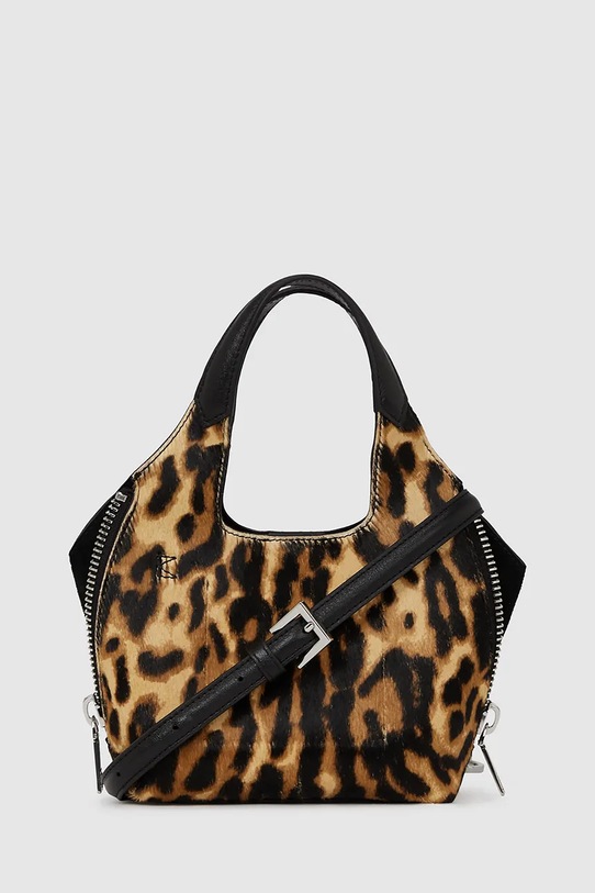 Karl Lagerfeld poșetă de piele A4W30123 maro AW25