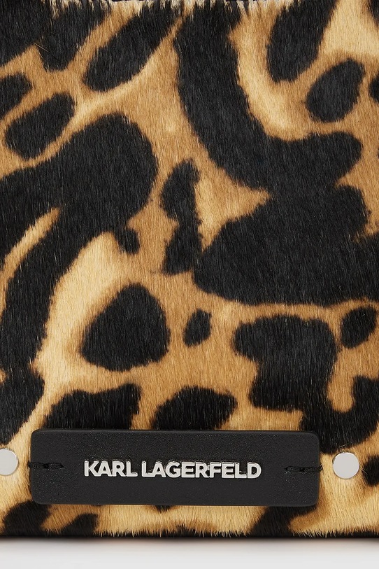Accesorii Karl Lagerfeld poșetă de piele A4W30123 maro