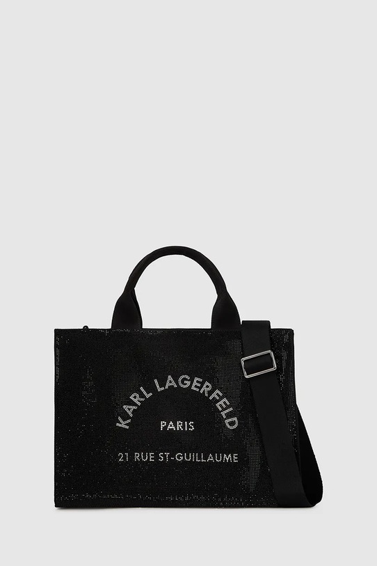 Karl Lagerfeld torebka K/RSG nie mieści A4 czarny A4W50011