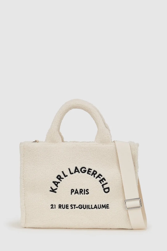 Τσάντα Karl Lagerfeld υφασμάτινο μπεζ A4W50013