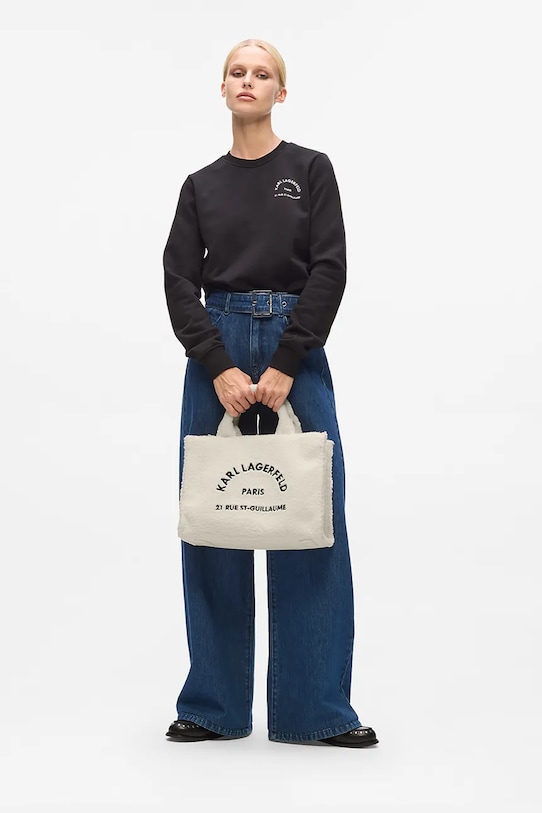 Τσάντα Karl Lagerfeld A4W50013 μπεζ