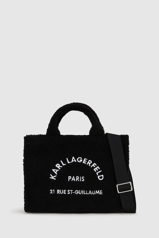 Чанта Karl Lagerfeld K/RSG надпис черен A4W50013
