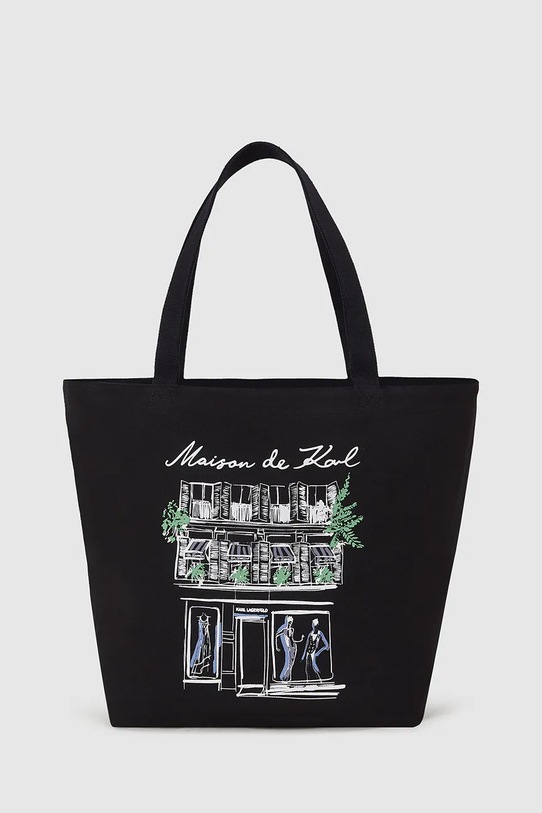 Karl Lagerfeld torebka dwustronna K/SKETCH wzorzyste czarny A4W50058