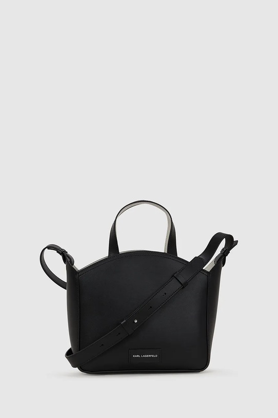 Karl Lagerfeld poșetă de piele A4W30070 negru AW25