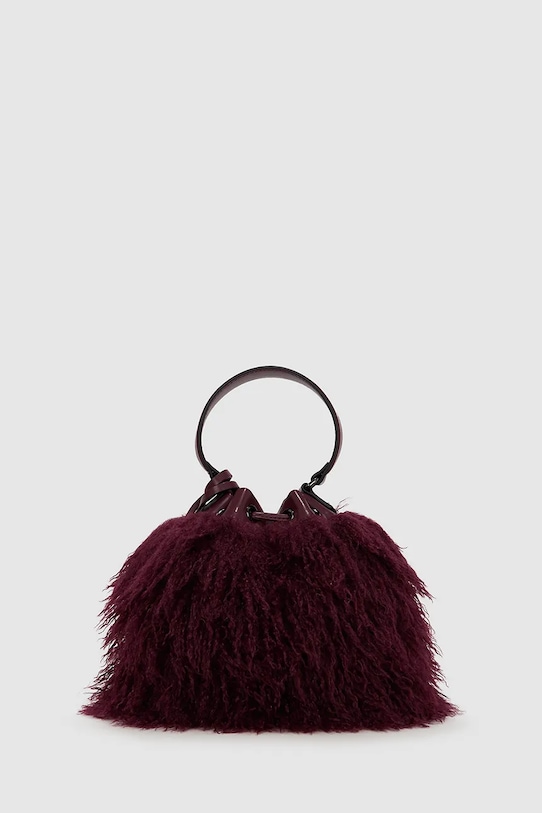 Karl Lagerfeld poșetă K/WEAVE A4W30078 burgundia AW25