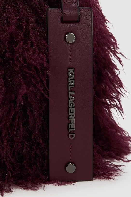 Accesorii Karl Lagerfeld poșetă K/WEAVE A4W30078 burgundia
