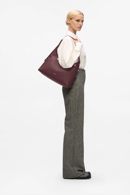 Karl Lagerfeld poșetă A4W30119 burgundia