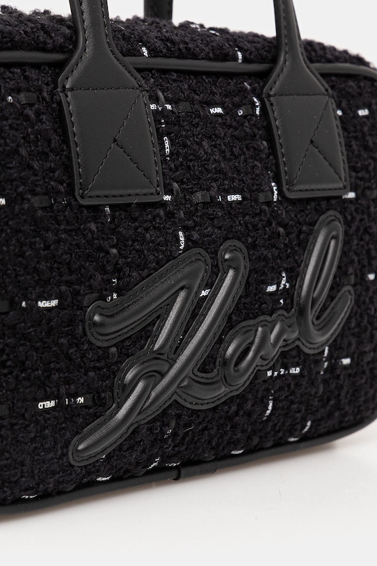Karl Lagerfeld borsa con lana nero A4W30259