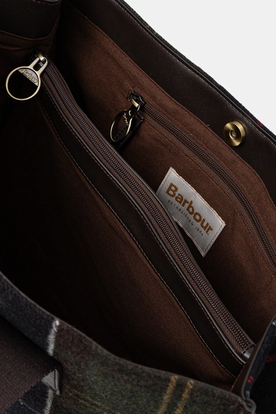 Barbour torebka z wełną LBA0424 zielony