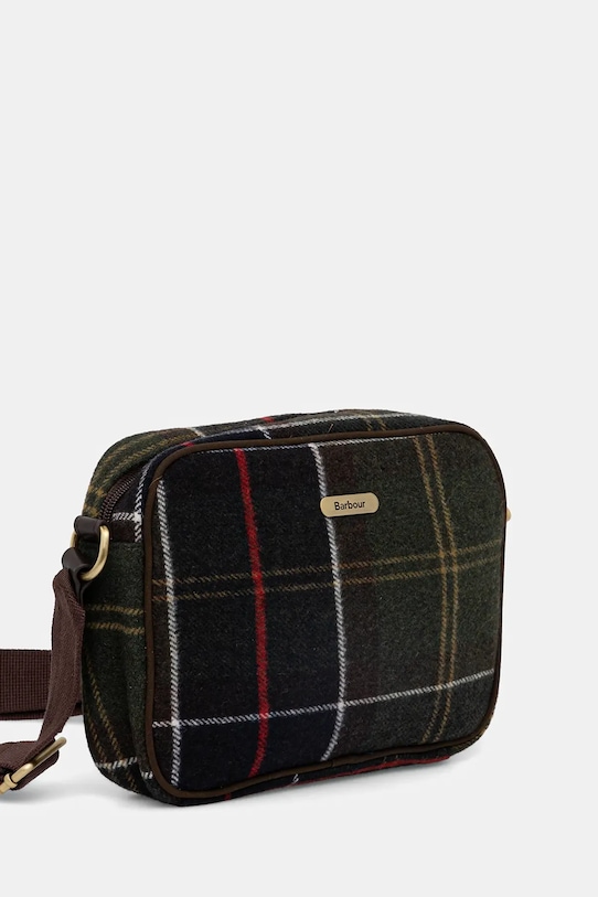 Сумочка з домішкою вовни Barbour LBA0478 зелений AW25