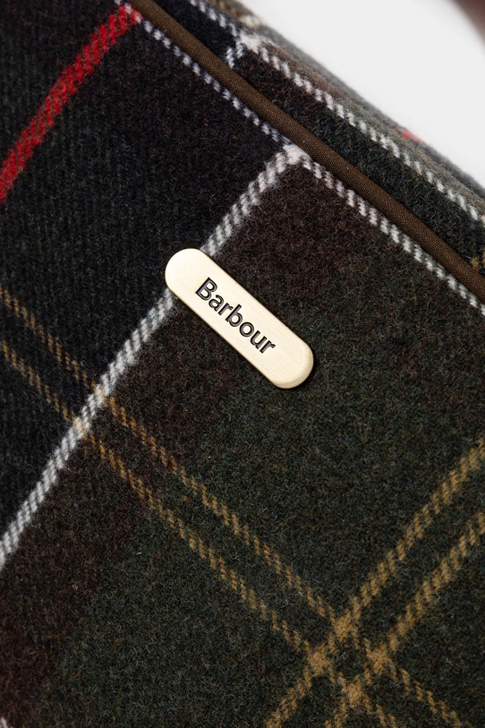 Barbour torebka z domieszką wełny zielony LBA0478